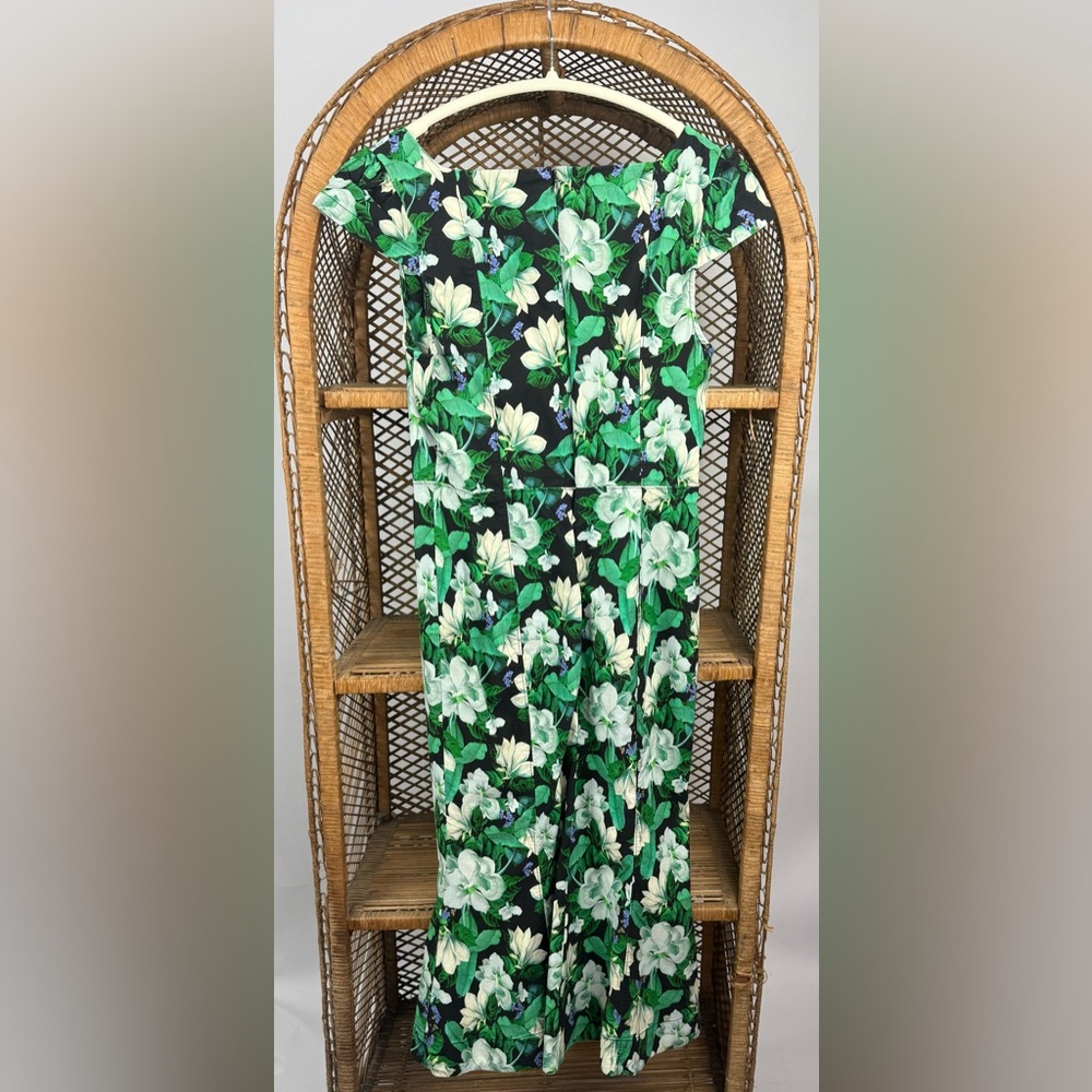 Anthropologie The Cecily Floral Sweetheart Midi Dress M Fit Flare - Picture 3 of 5